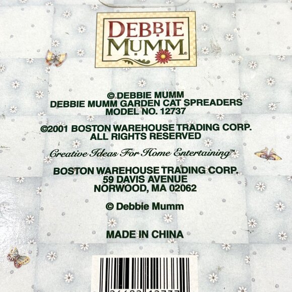 Debbie Mumm 2001 Garden Cat Spreaders Model No. 12737 - Picture 6 of 7